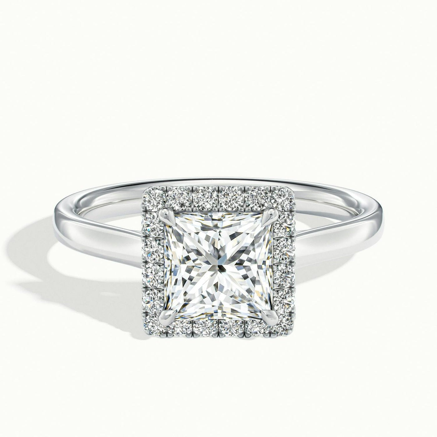 Delight Princess Oberon Plain Moissanite Engagement Ring